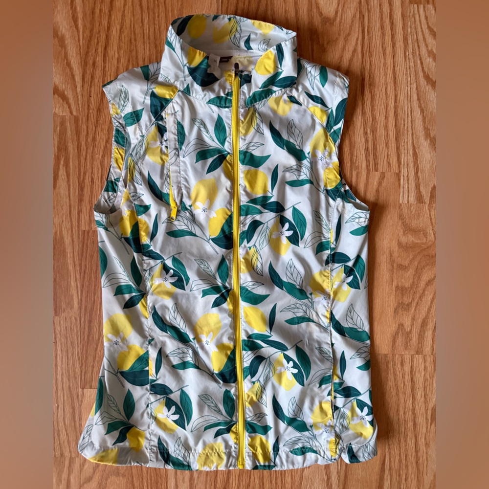 Oiselle Lemon Print Vest